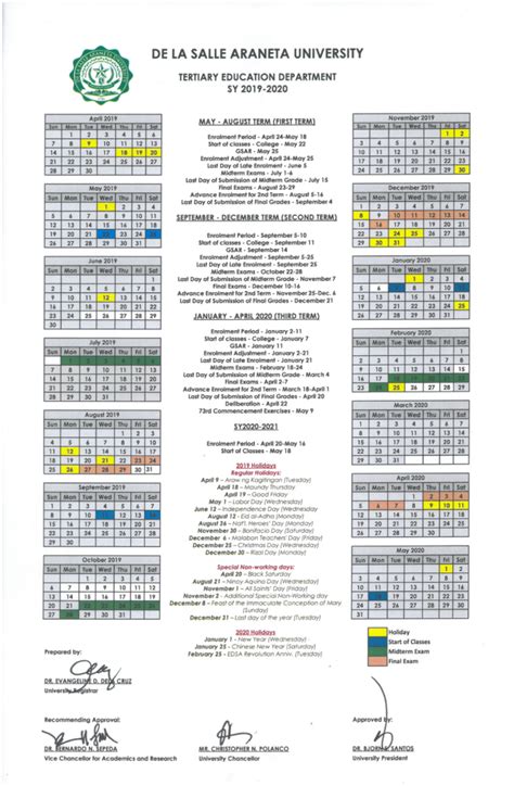 lasell academic calendar|la salle final exam schedule.